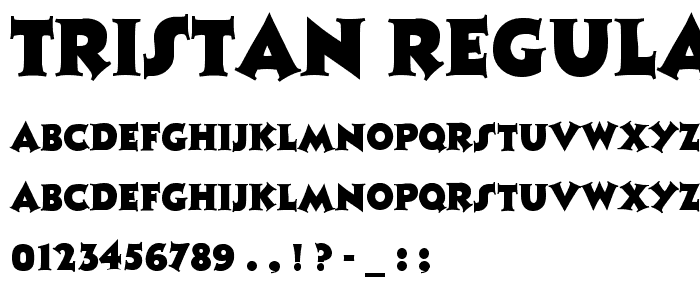 Tristan Regular font